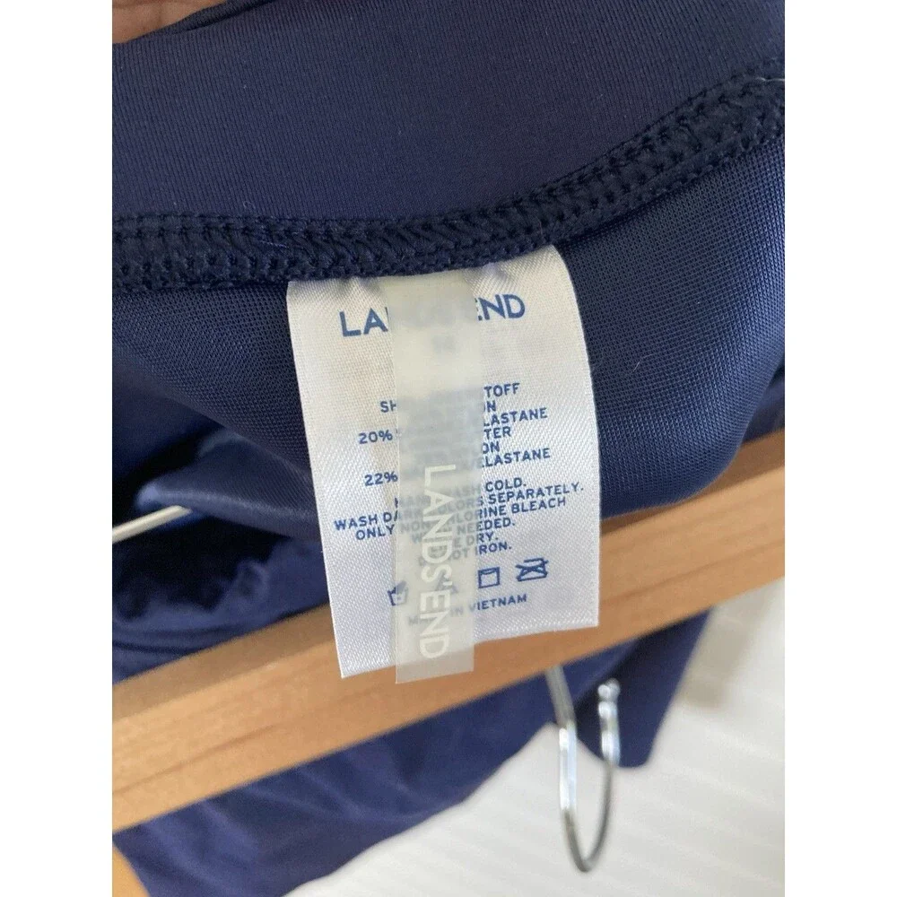 Lands End Swim Skirt 14 Bottoms Only Navy Blue Summer Vacation Cruise